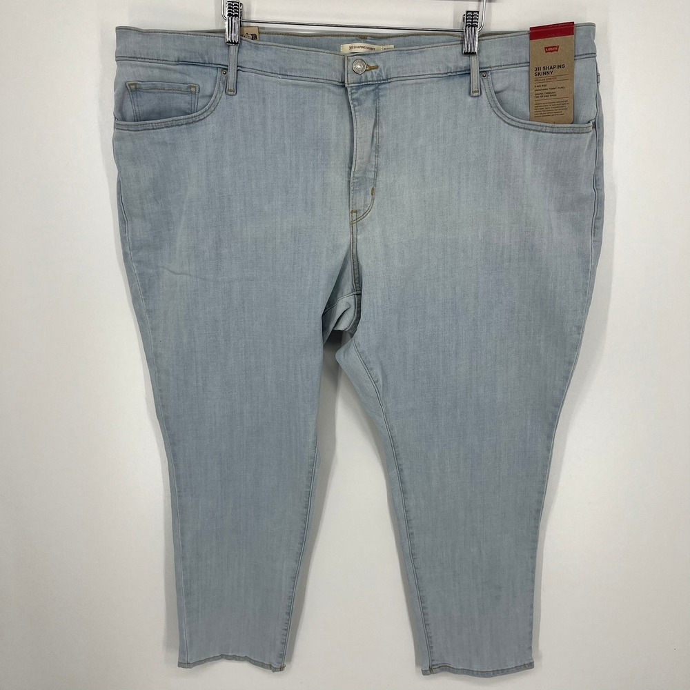 Levis 311 Shaping Skinny Jeans Womens 26W S Light Wash Mid Rise Denim New NWT